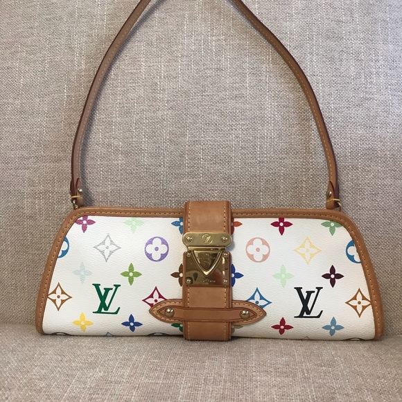 Last chance!🌸🌸Authentic Louis Vuitton Multicolor Shirley Clutch with Strap🌸🌸 - Picture 1 of 17